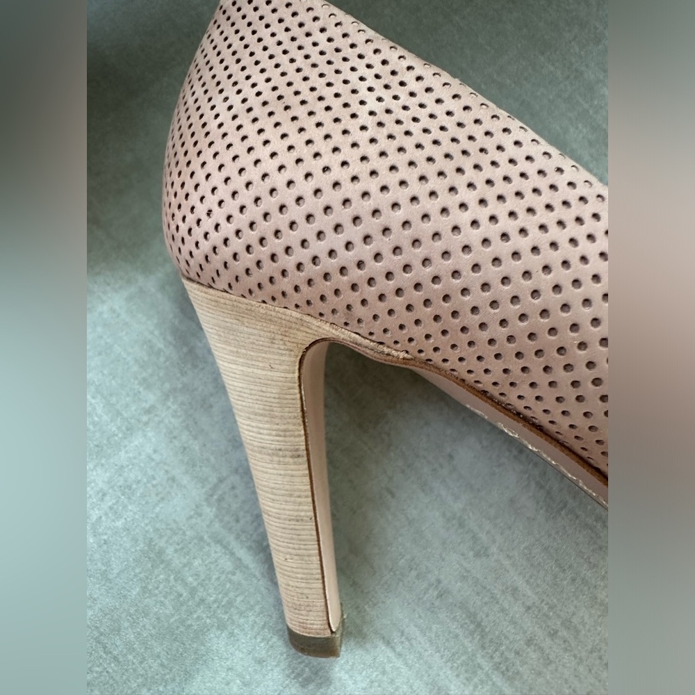 Prada Peep Toe Suede Heels - Picture 8 of 8